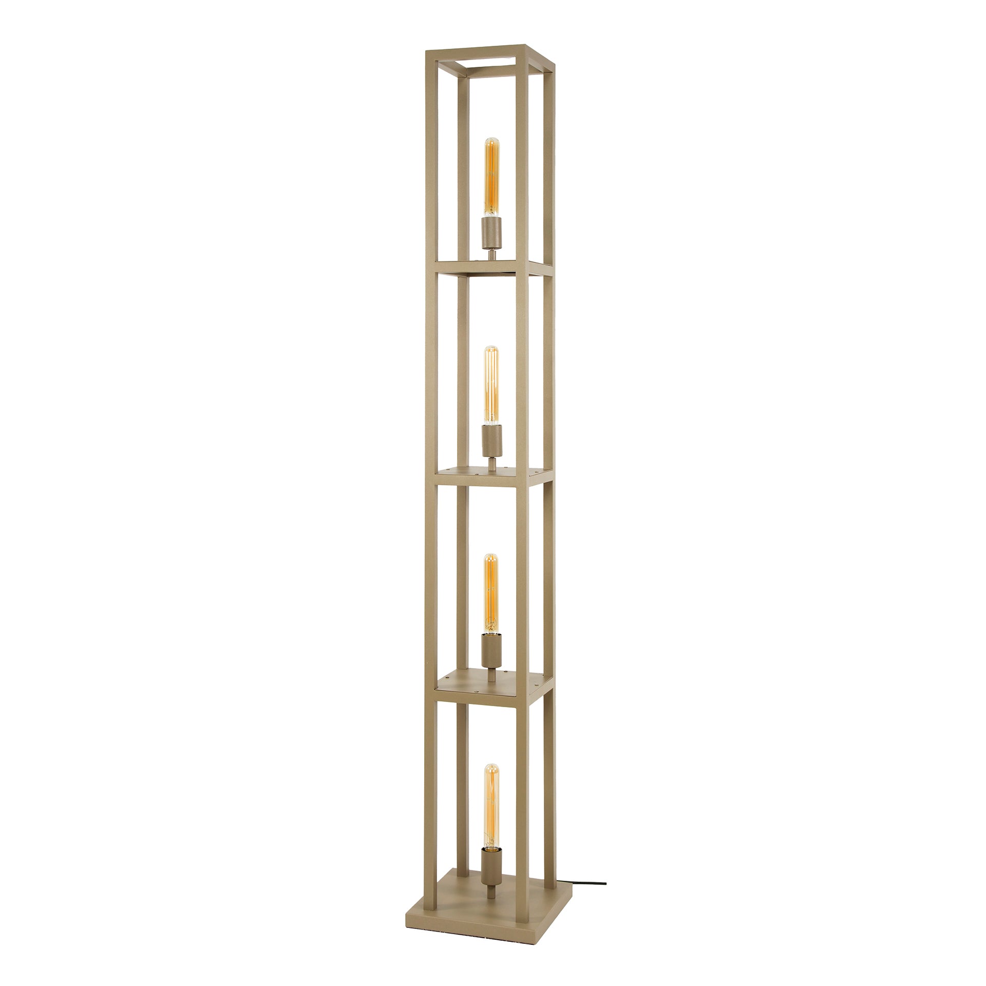 Vloerlamp Quadra | 4-Lichts | Beige