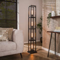 Vloerlamp Quadra | 4-Lichts | Artic zwart
