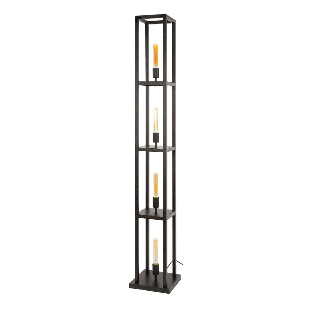 Vloerlamp Quadra | 4-Lichts | Artic zwart
