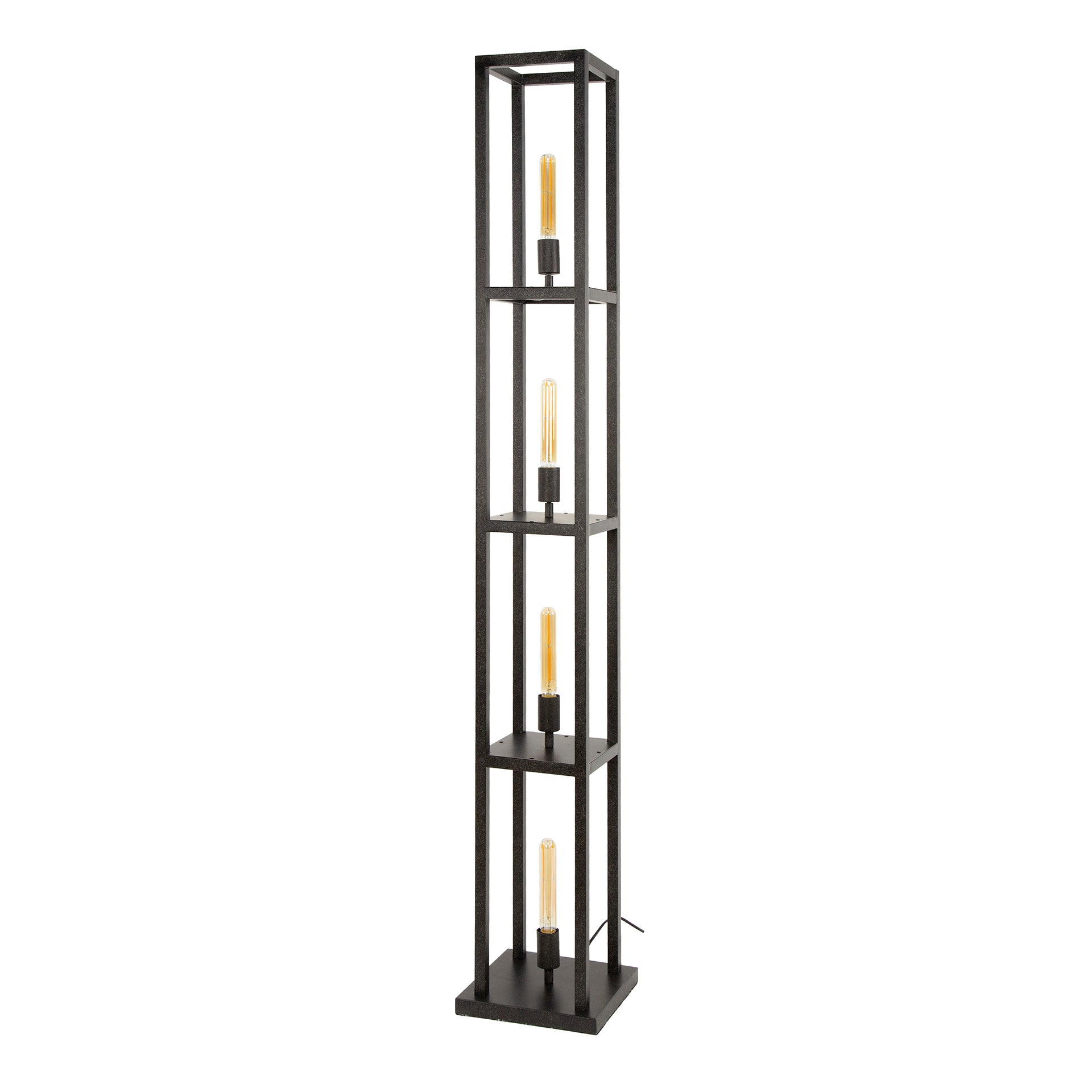 Vloerlamp Quadra | 4-Lichts | Artic zwart