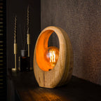 Tafellamp Arch Wood | 1-lichts | Massief mango