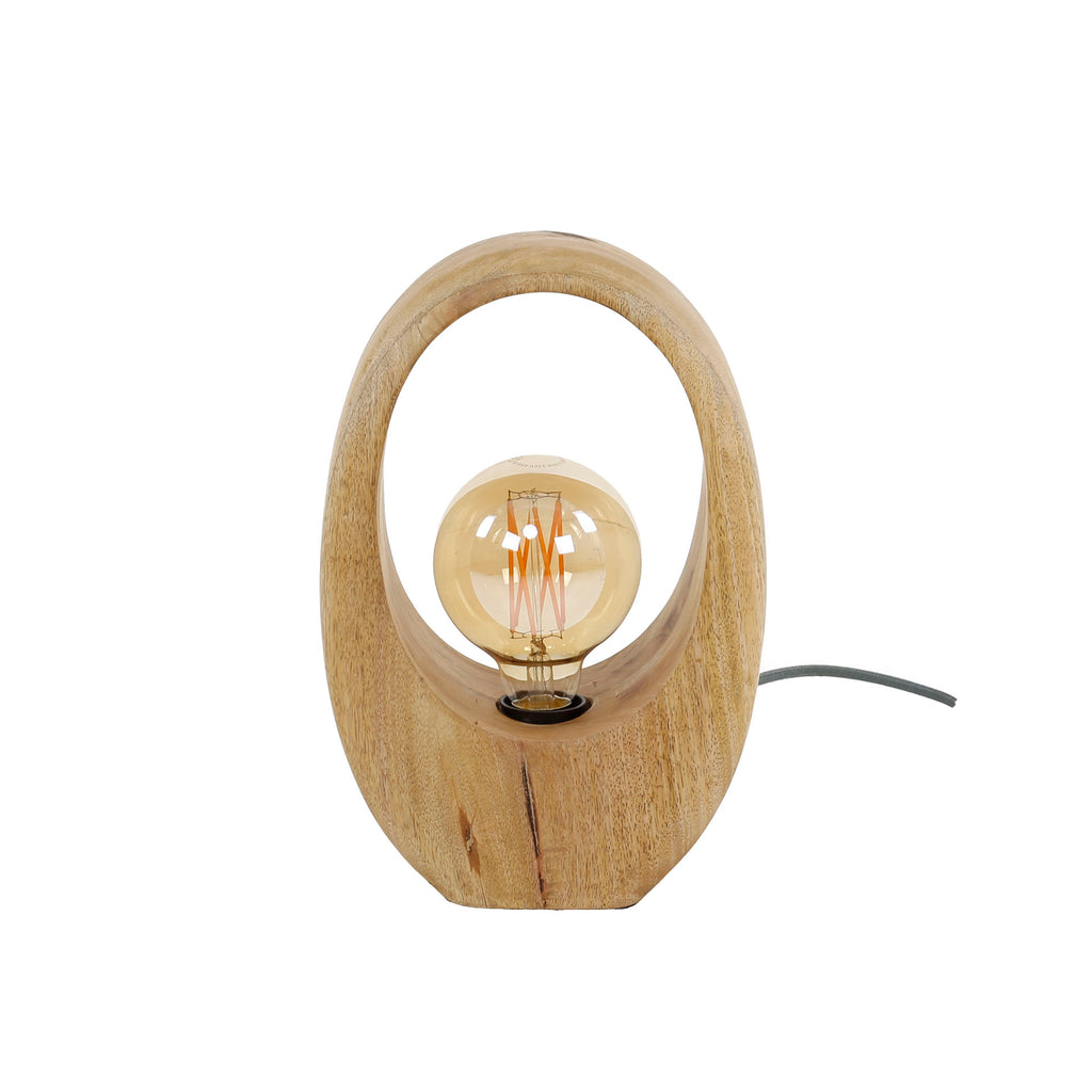 Tafellamp Arch Wood | 1-lichts | Massief mango