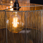 Hanglamp Stringshade | 2-Lichts | Zwart nikkel