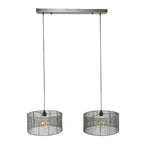 Hanglamp Stringshade | 2-Lichts | Zwart nikkel