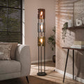 Vloerlamp Lucente Tricolore | 3-Lichts | Artic zwart