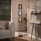 Vloerlamp Lucente Tricolore | 3-Lichts | Artic zwart