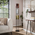 Vloerlamp Lucente Tricolore | 3-Lichts | Artic zwart