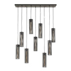 Hanglamp Tube Mesh | 5+4-Lichts | Artic zwart