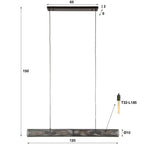 Hanglamp Tube Mesh | 4-Lichts | Artic zwart