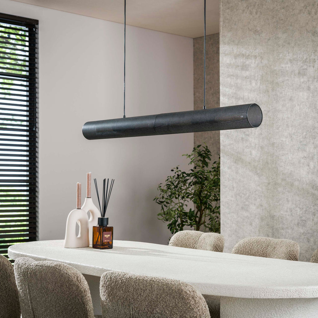 Hanglamp Tube Mesh | 4-Lichts | Artic zwart