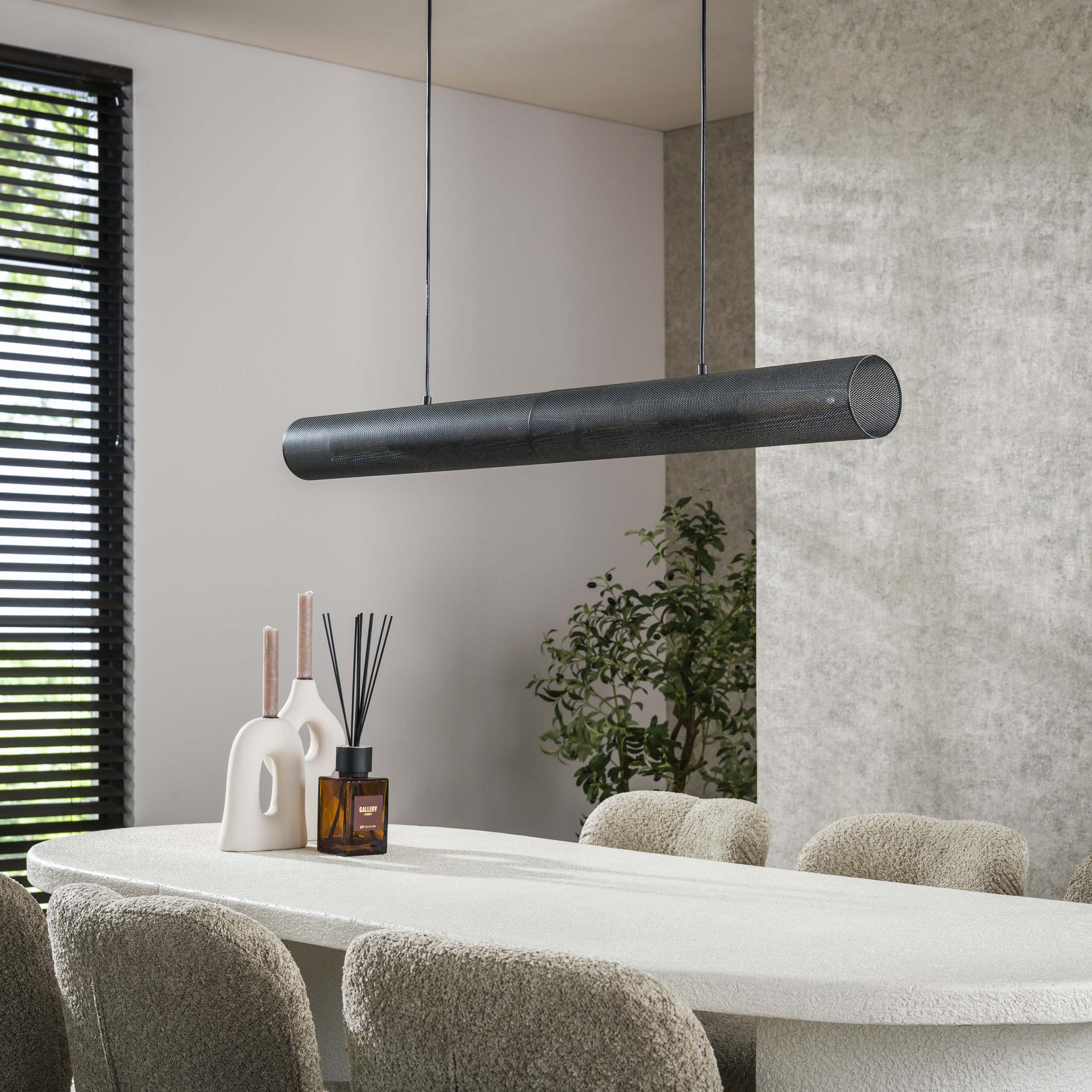 Hanglamp Tube Mesh | 4-Lichts | Artic zwart