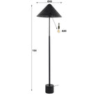 Vloerlamp Kosmos | 1-Lichts | Charcoal