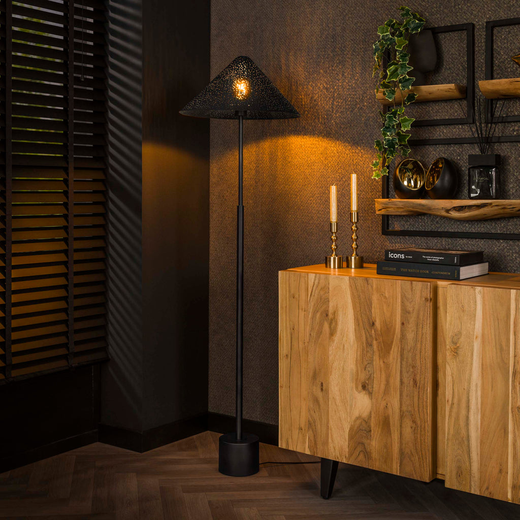 Vloerlamp Kosmos | 1-Lichts | Charcoal