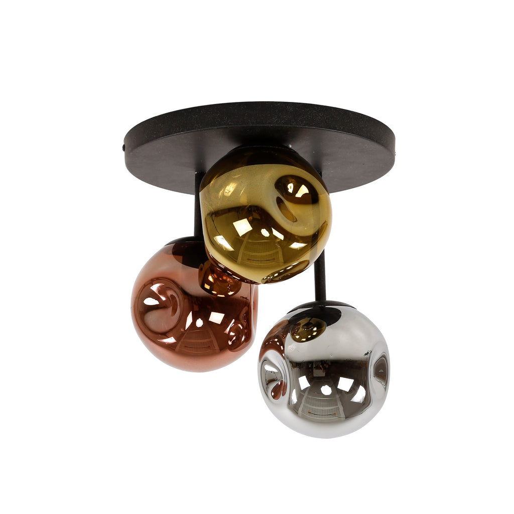 Plafondlamp Stellar | 3-Lichts | Artic zwart