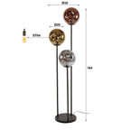 Vloerlamp Stellar | 3-Lichts | Artic zwart