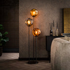 Vloerlamp Stellar | 3-Lichts | Artic zwart
