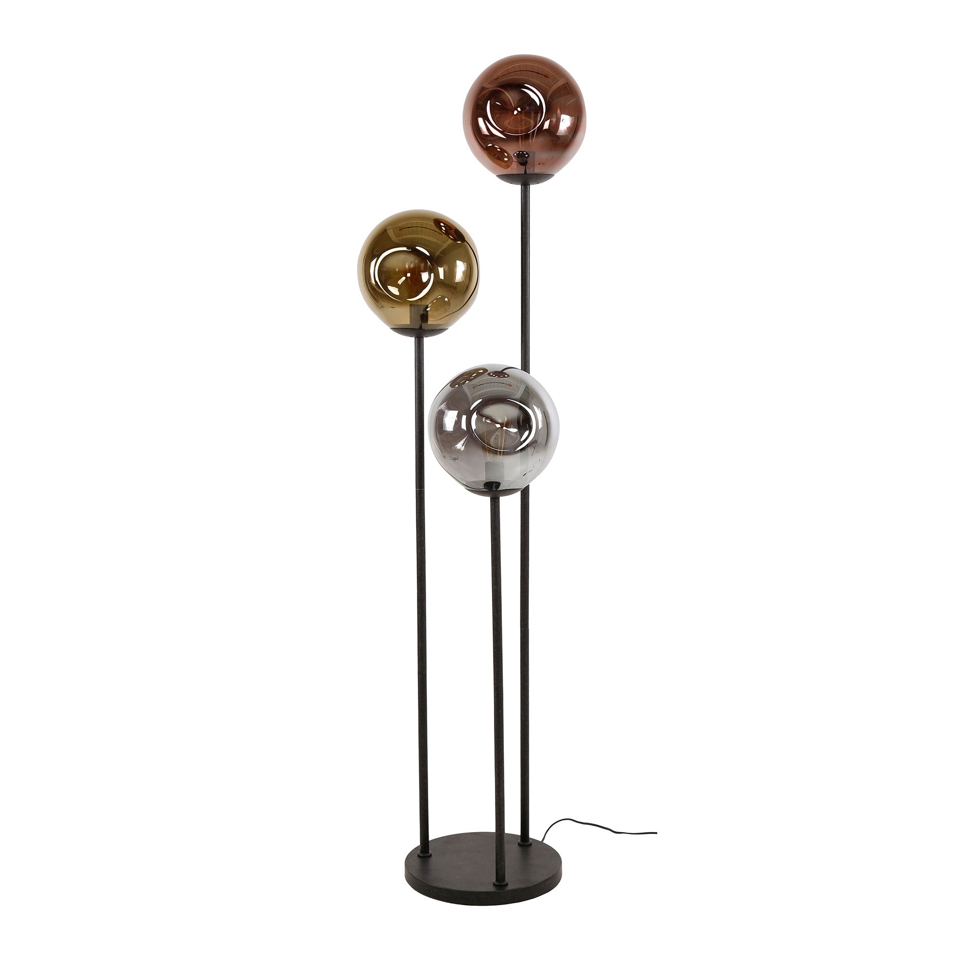 Vloerlamp Stellar | 3-Lichts | Artic zwart