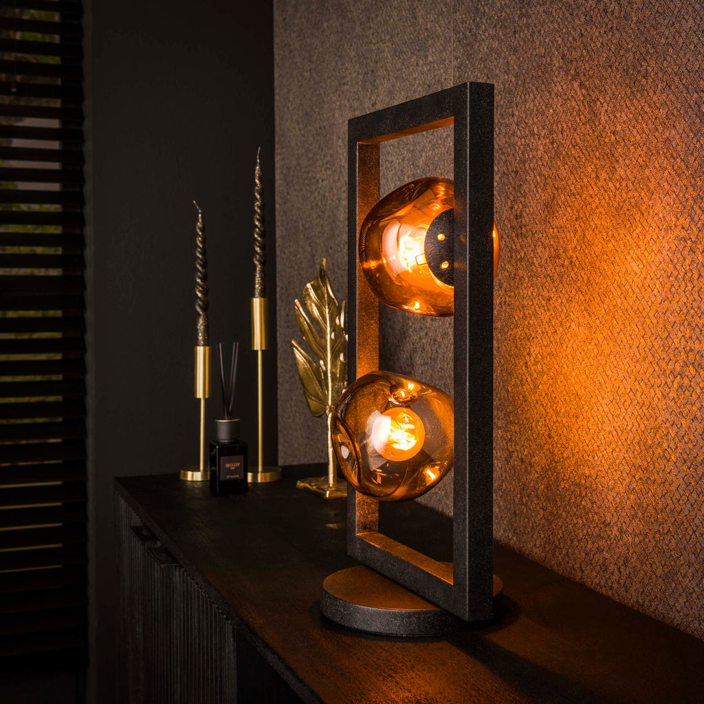 Tafellamp Stellar | 2-Lichts | Artic zwart