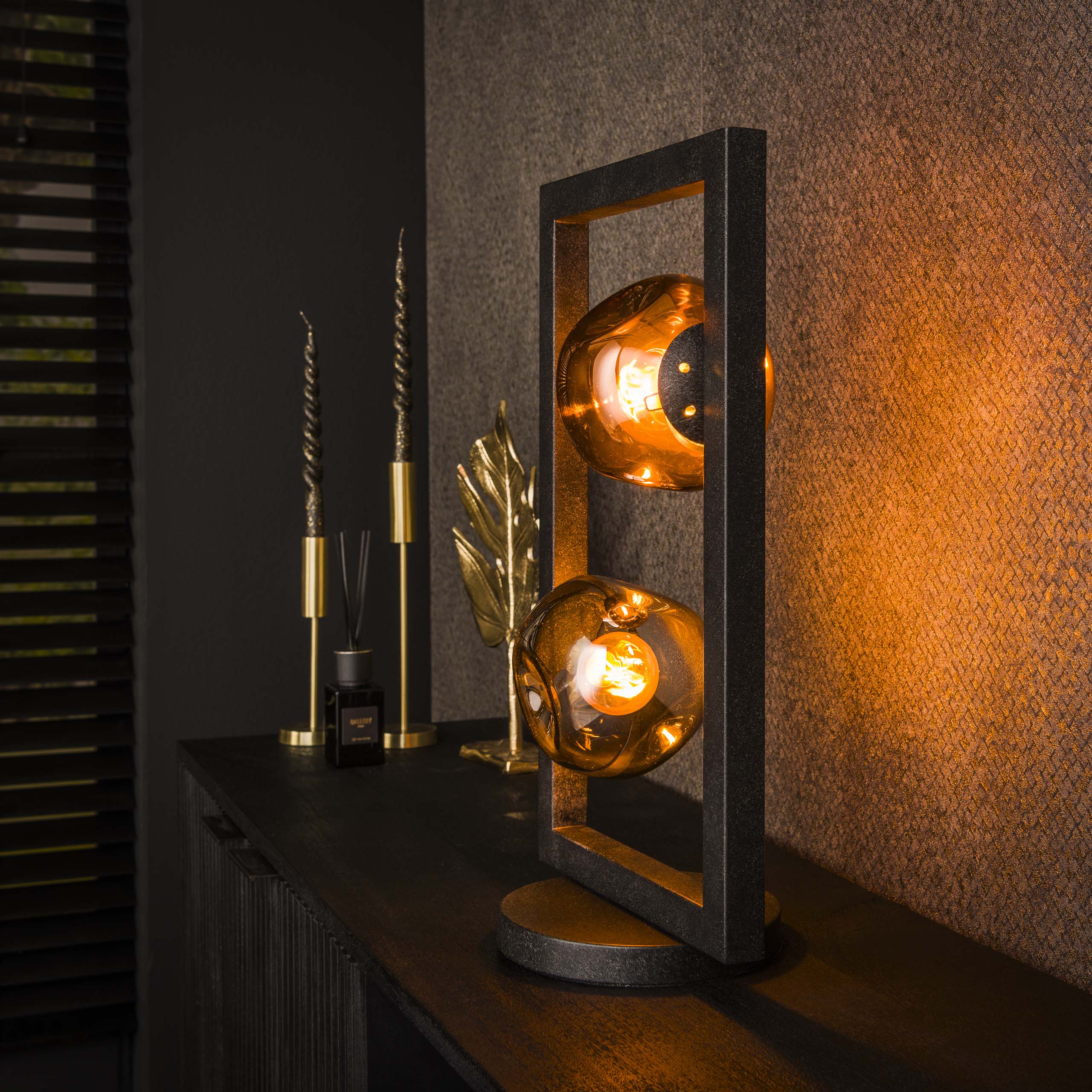 Tafellamp Stellar | 2-Lichts | Artic zwart
