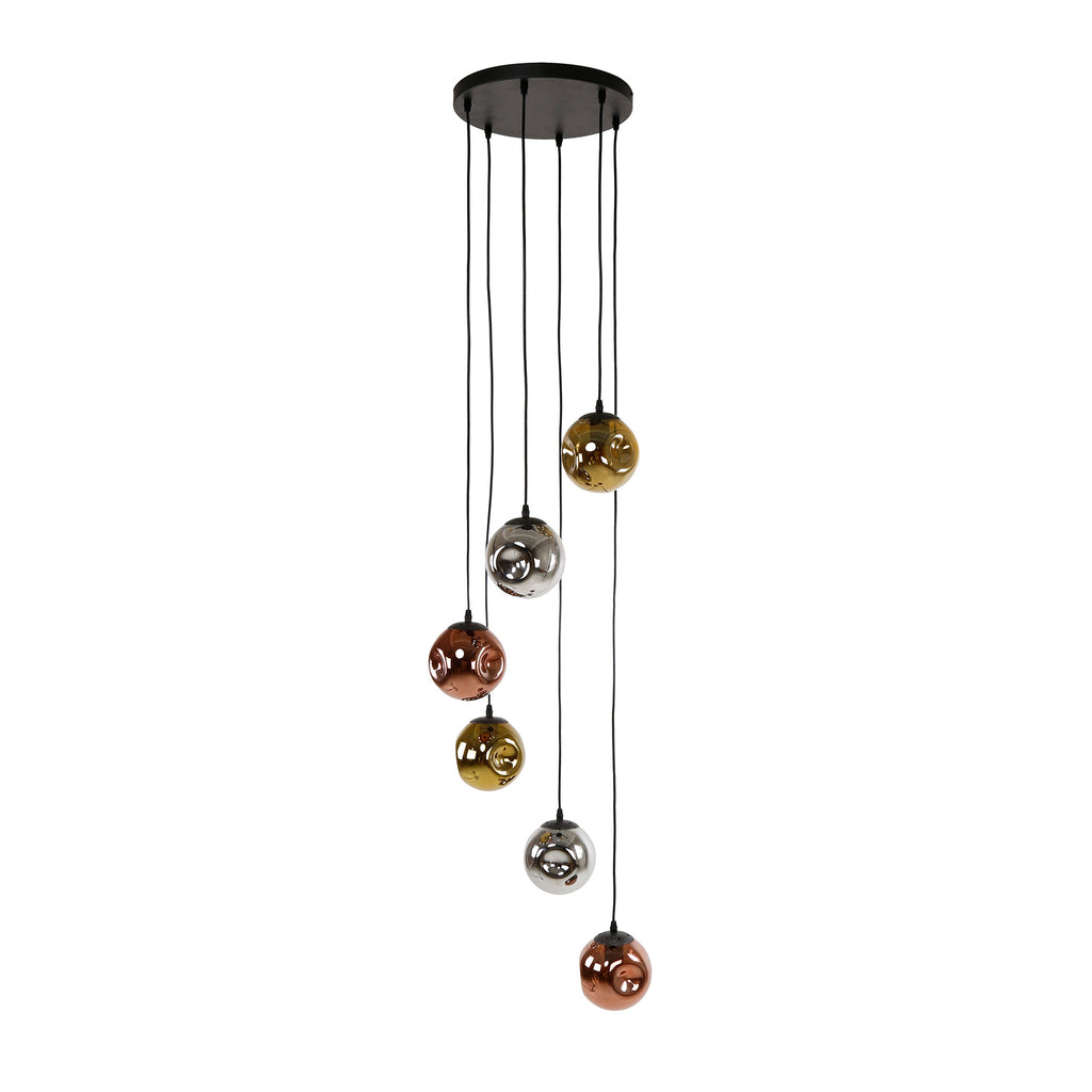 Hanglamp Stellar | 6-Lichts | Artic zwart