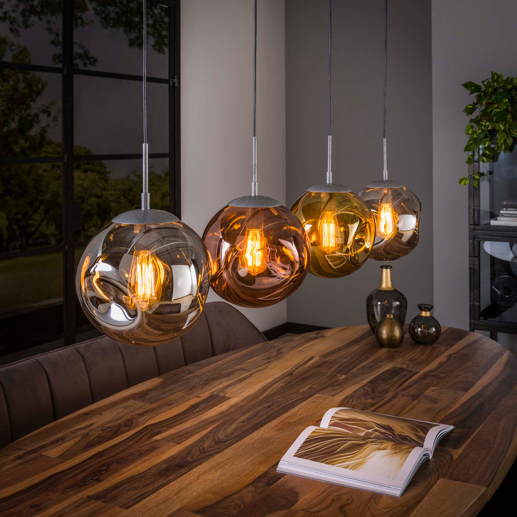 Hanglamp Stellar | 4-Lichts | Oud zilver