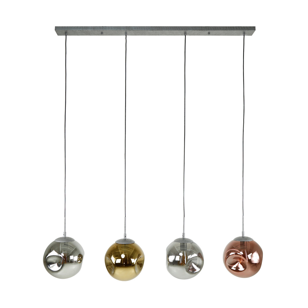 Hanglamp Stellar | 4-Lichts | Oud zilver