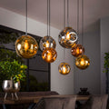 Hanglamp Stellar | 4+3-Lichts | Oud zilver