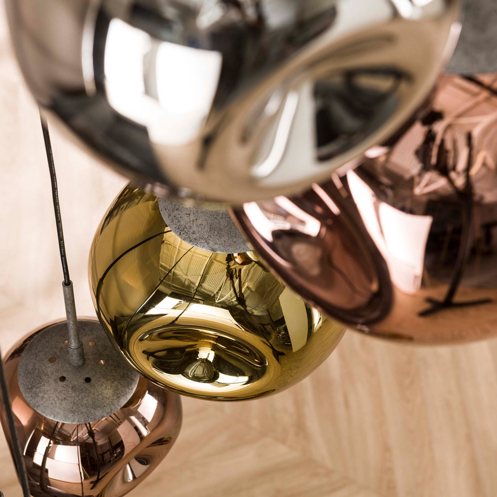 Hanglamp Stellar | 7-Lichts | Getrapt | Oud zilver