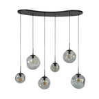 Hanglamp Stellar Black | 6-Lichts | Artic zwart