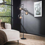 Vloerlamp Ring | 3-Lichts | Charcoal