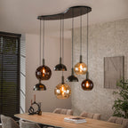 Hanglamp Cluster | 4+3-Lichts | Sienna bruin