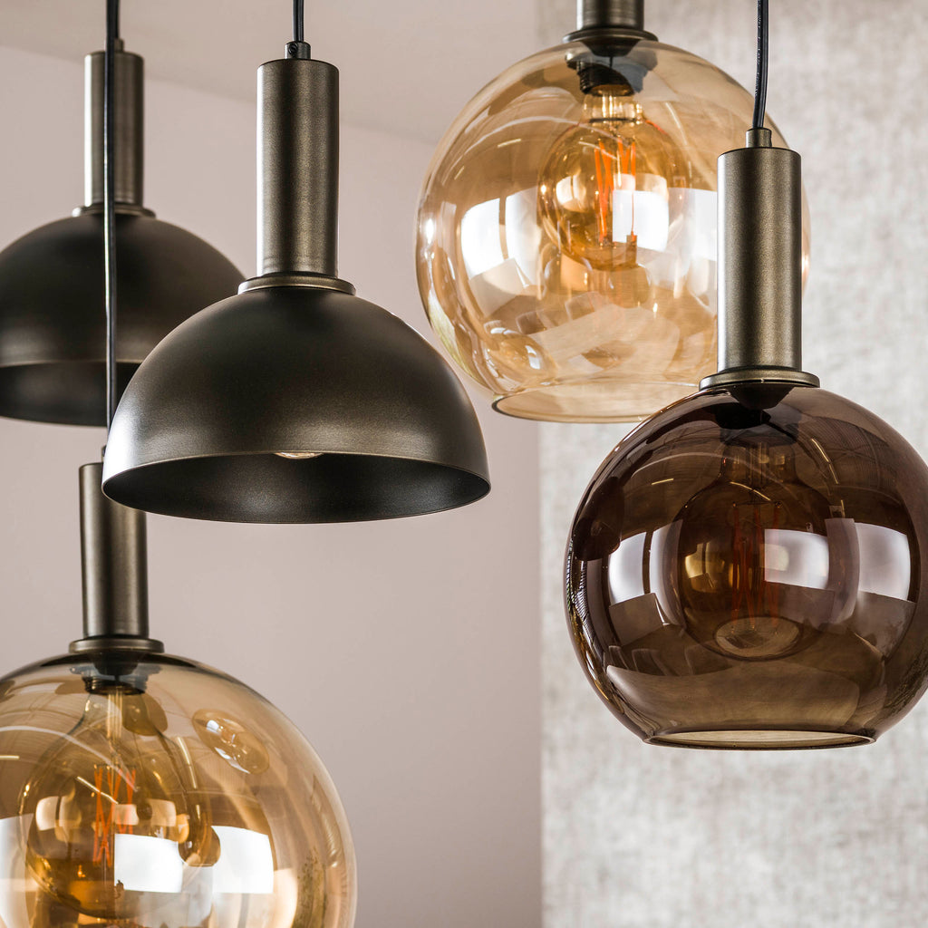 Hanglamp Cluster | 4+3-Lichts | Sienna bruin