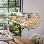 Hanglamp Tube Glass | 5-Lichts | Artic zwart