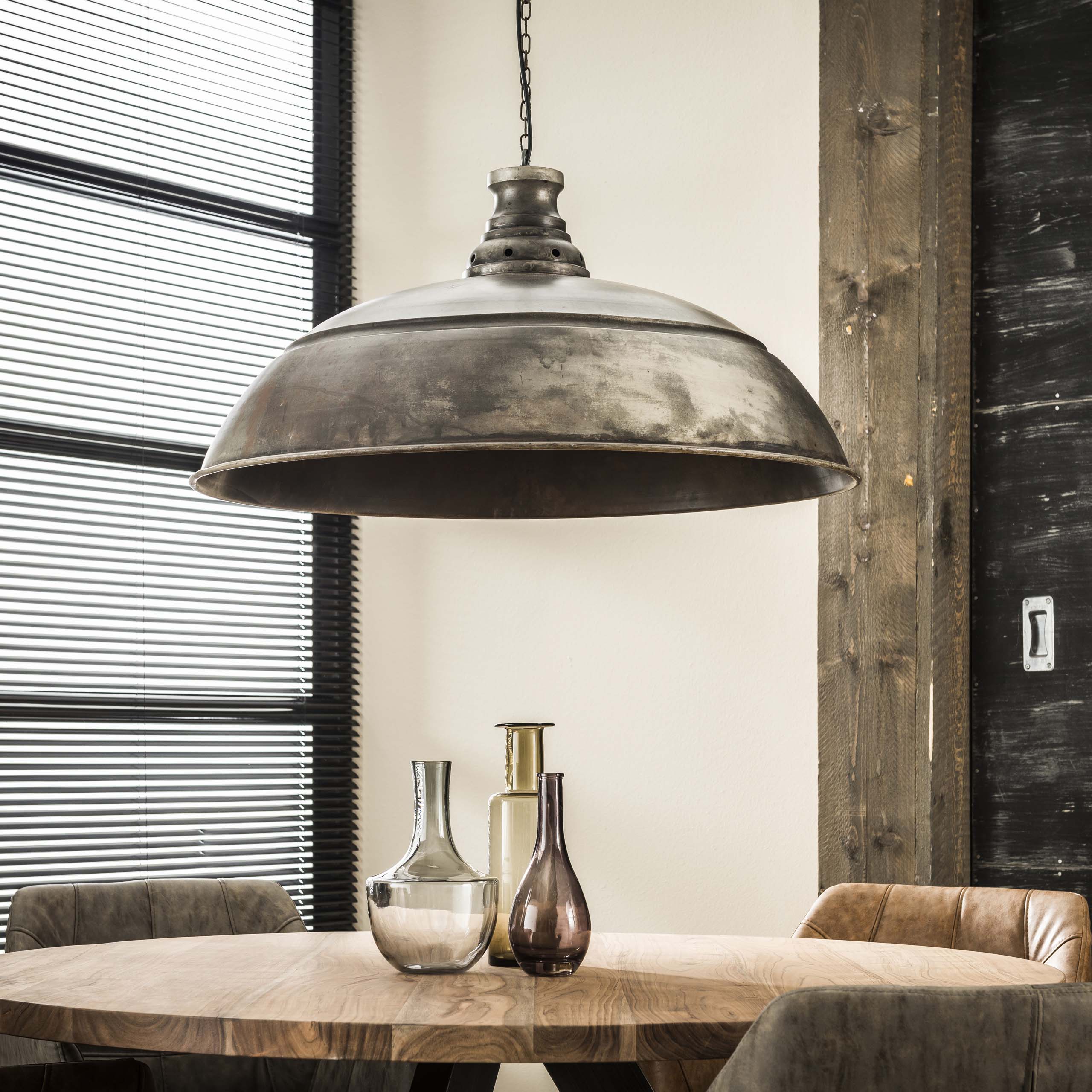 Hanglamp Industry | 1-Lichts | Ø80cm Oud zilver