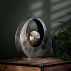 Tafellamp Full Moon | 1-Lichts | Oud zilver