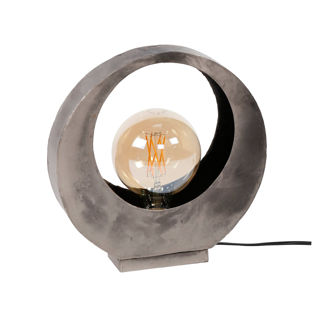 Tafellamp Full Moon | 1-Lichts | Oud zilver
