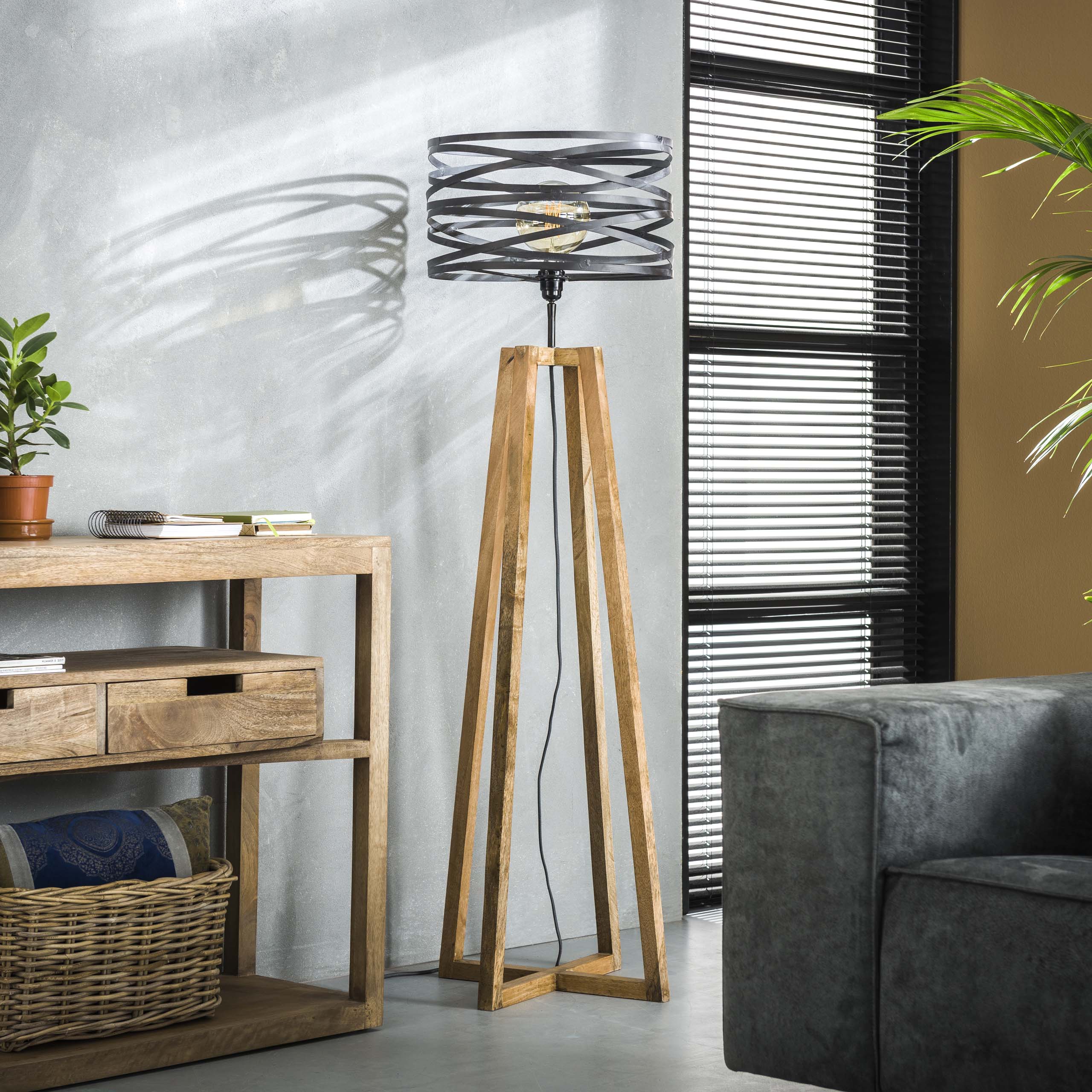 Vloerlamp Twist | 1-Lichts | Slate grey