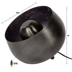 Tafellamp Basket | 1-Lichts | Zwart nikkel