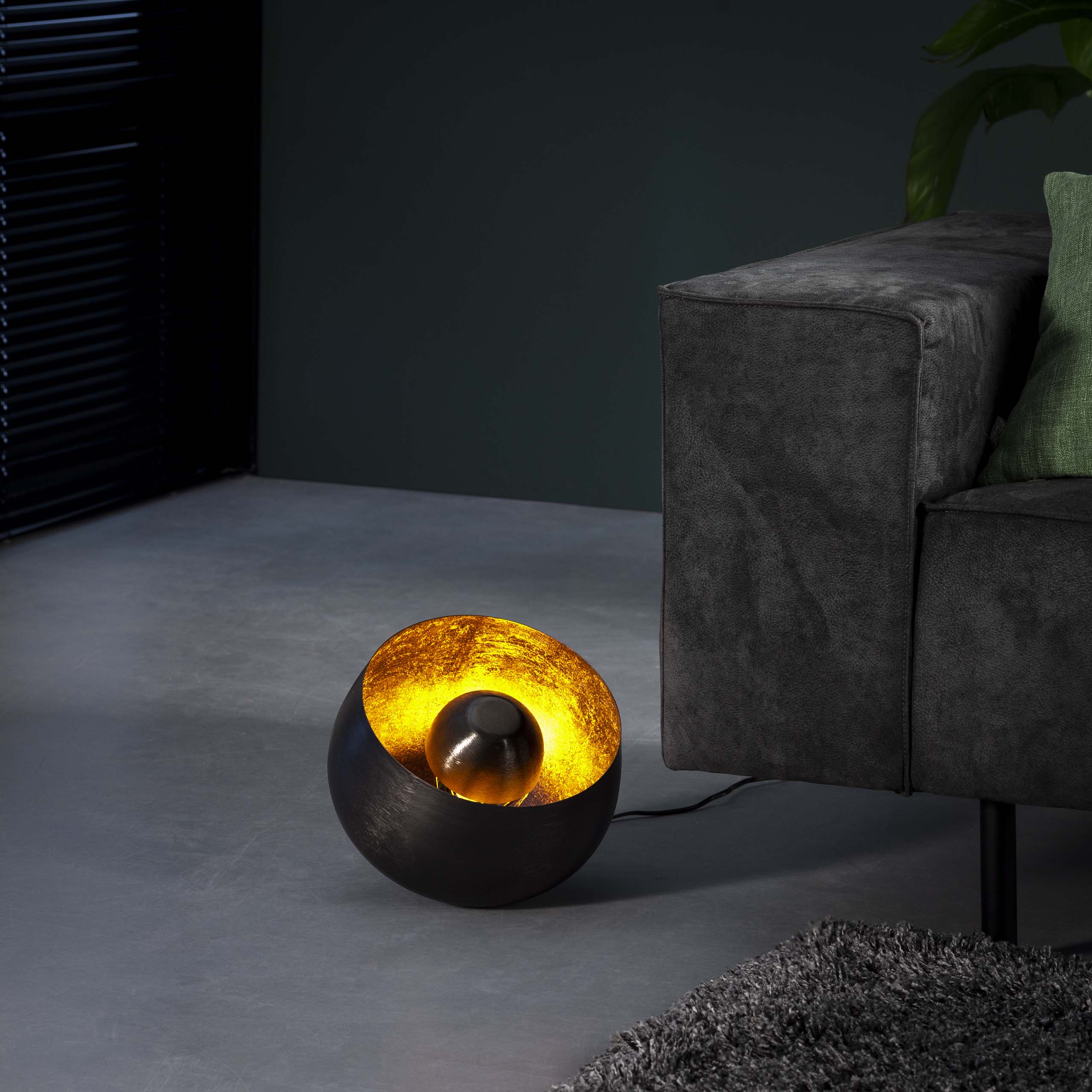 Tafellamp Basket | 1-Lichts | Zwart nikkel