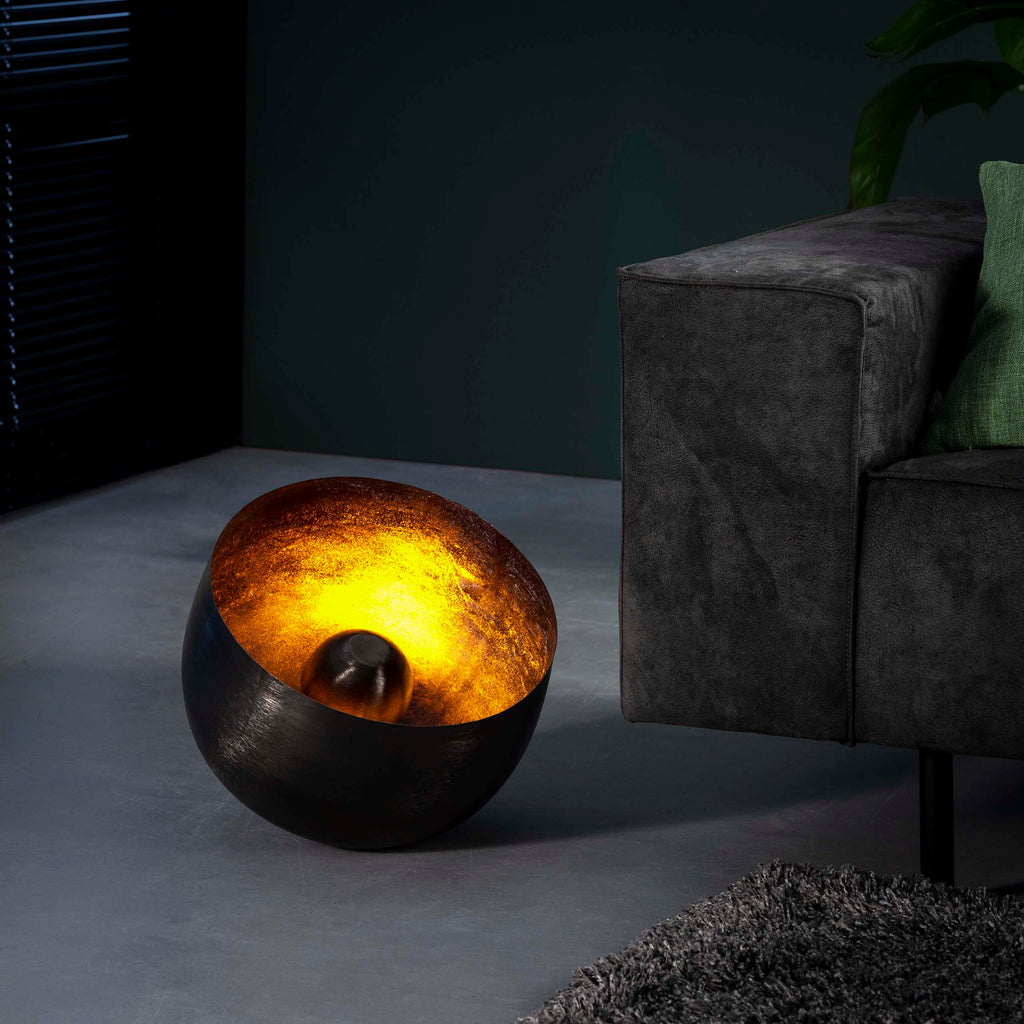 Tafellamp Basket | 1-Lichts | Ø36cm | Zwart nikkel