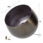 Tafellamp Basket | 1-Lichts | Zwart nikkel