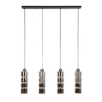 Hanglamp Cylinder Glass | 4-Lichts | Artic zwart
