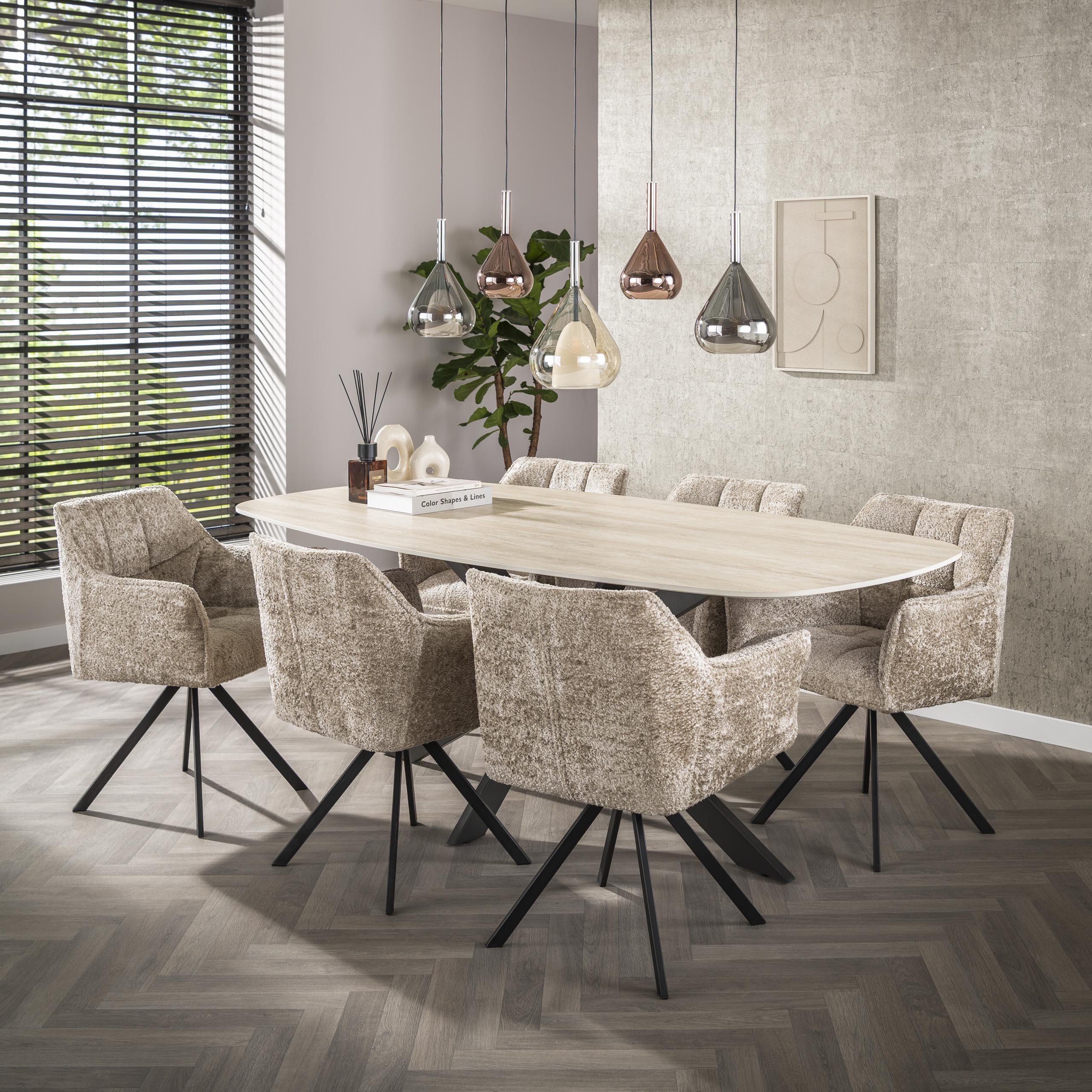 Hanglamp Wings | 5-Lichts | Zwart