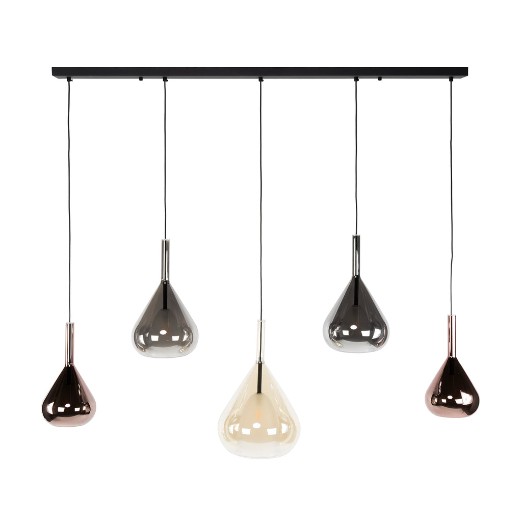 Hanglamp Wings | 5-Lichts | Zwart