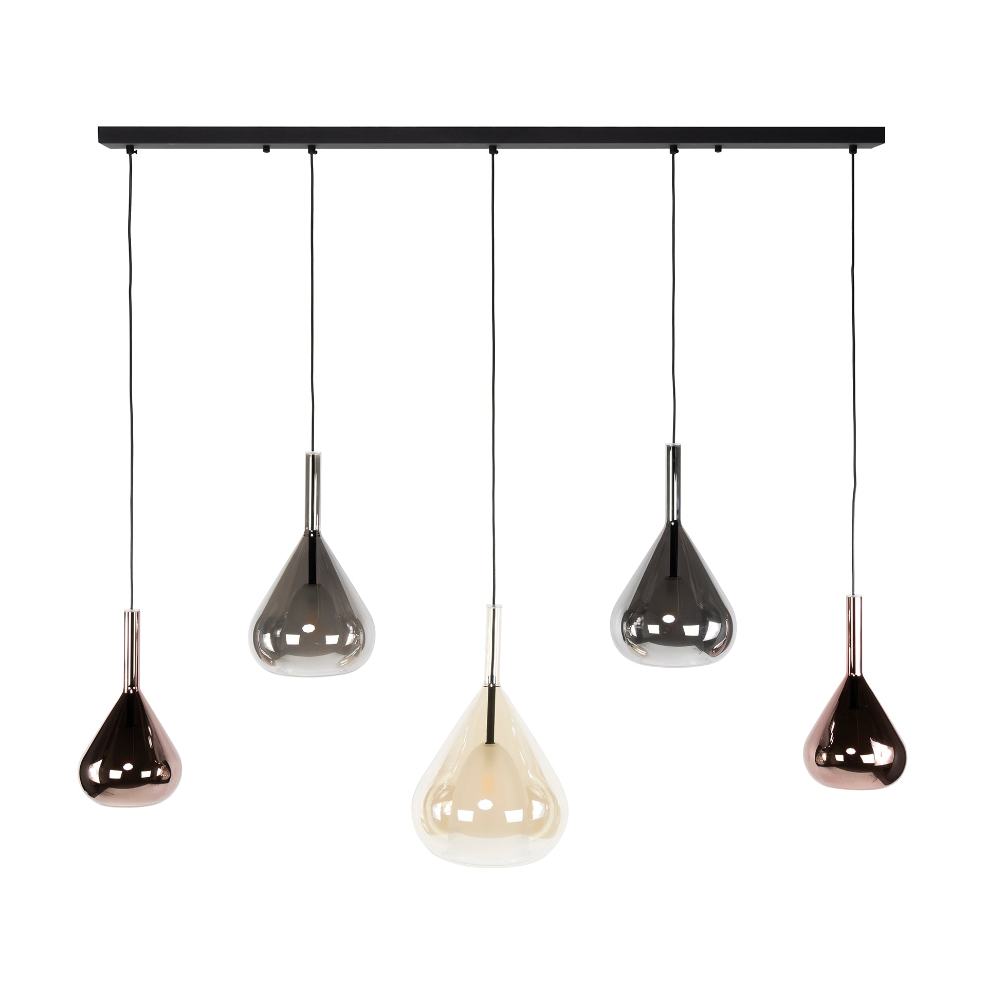 Hanglamp Wings | 5-Lichts | Zwart