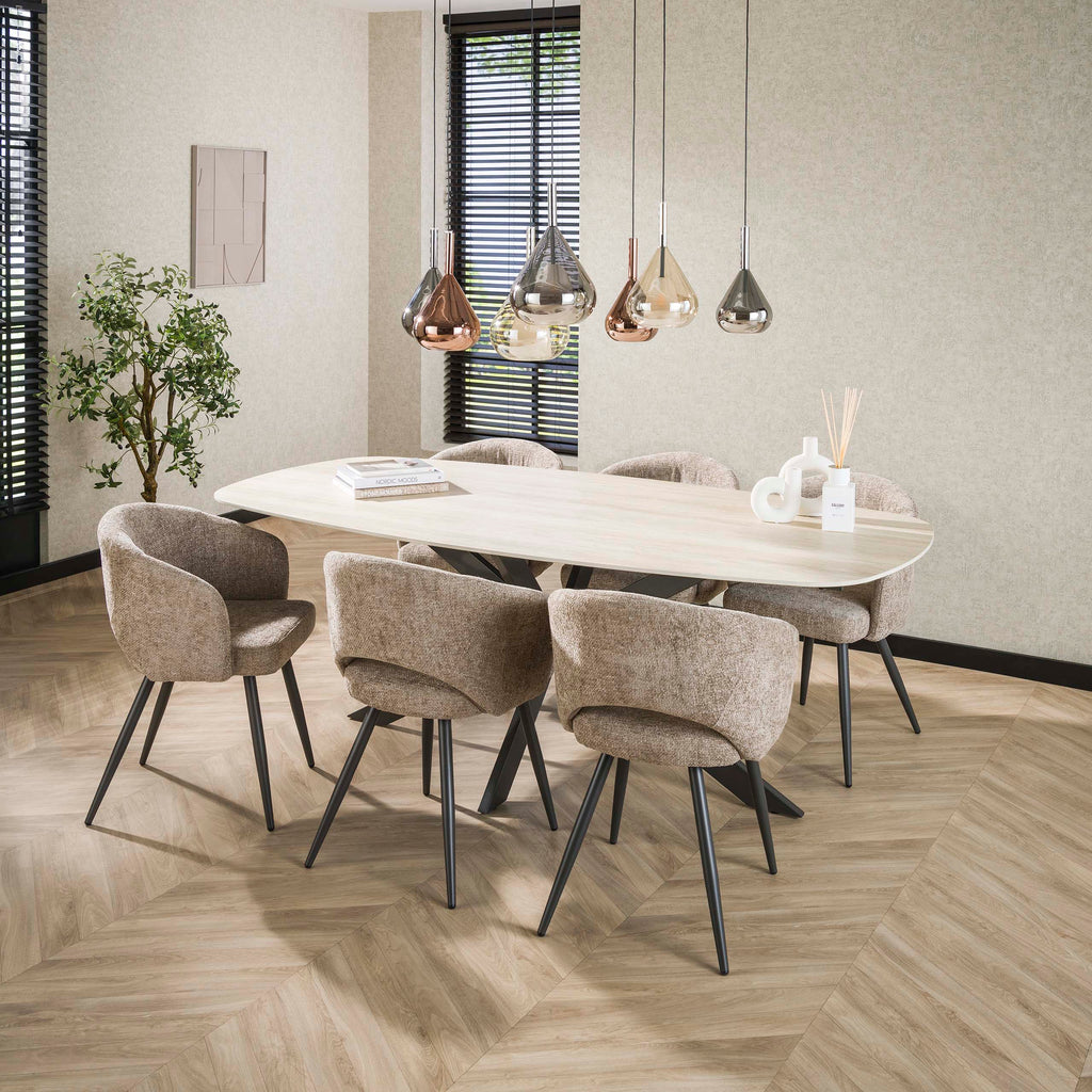 Hanglamp Wings | 4+3-Lichts | Zwart