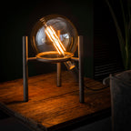Tafellamp Saturn Ø20cm | 1-Lichts | Oud zilver