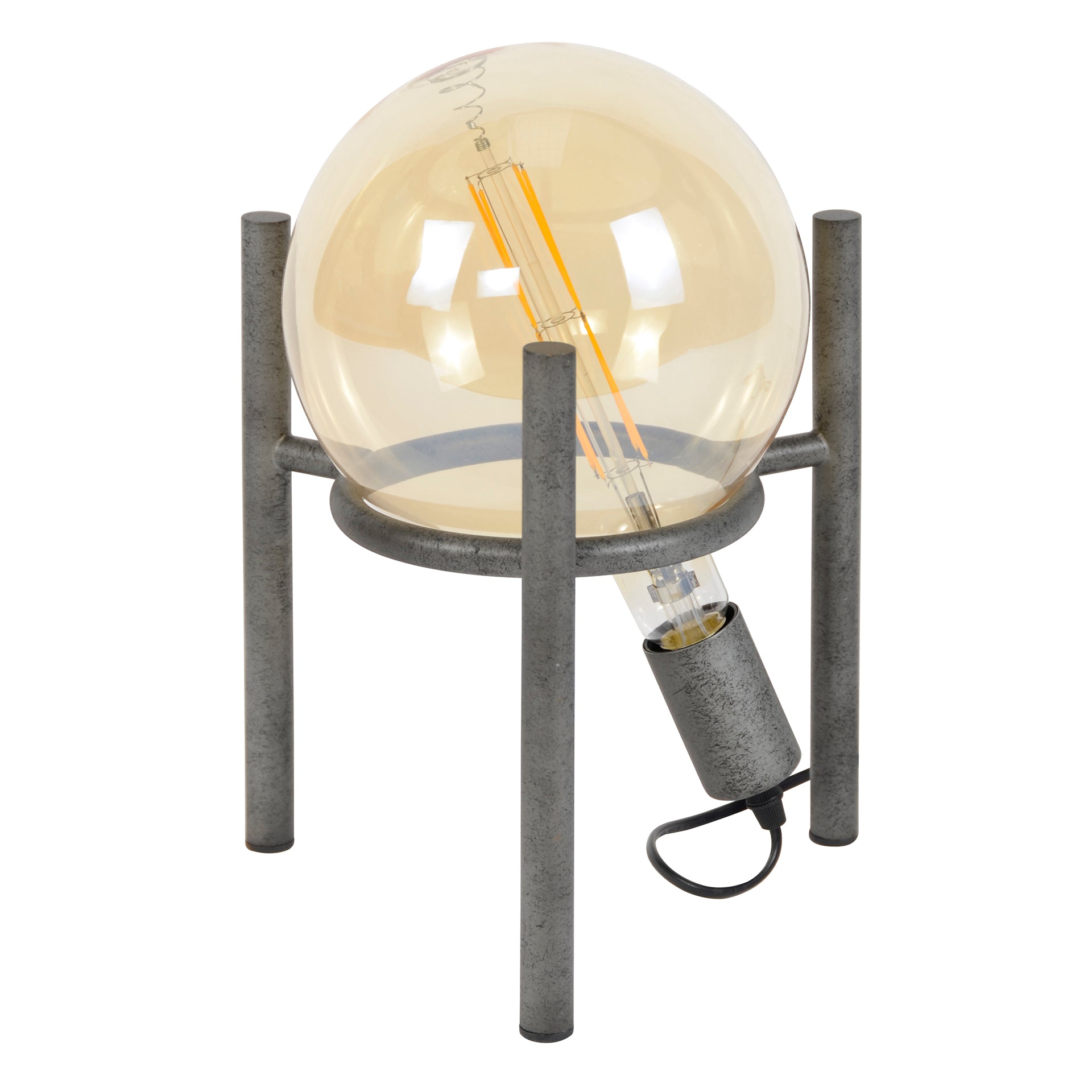 Tafellamp Saturn Ø20cm | 1-Lichts | Oud zilver