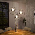 Hanglamp Conic | Getrapt | 3-Lichts | Smoke grey glas