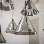Hanglamp Conic | 5+4-Lichts | Smoke Grey Glas
